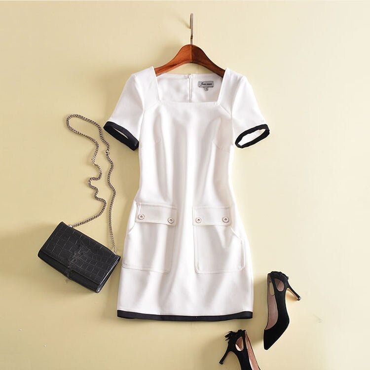 Summer 2020 high end professional women's new fashion white dress