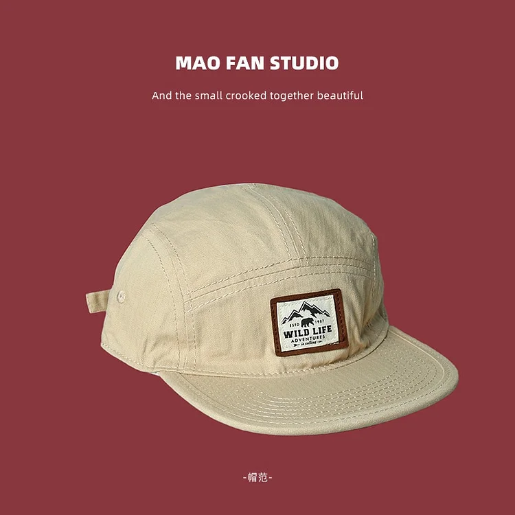 WILD LIFE Cotton 5 Panel Baseball Cap Snapback Caps Bone Gorras Hombre Originales Hip Hop Hats For Men Women Adjustable