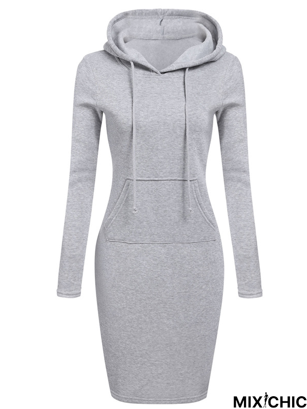 Casual Hooded Dresses