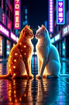 Luxury AB Velvet Diamond Painting Kit - Cat