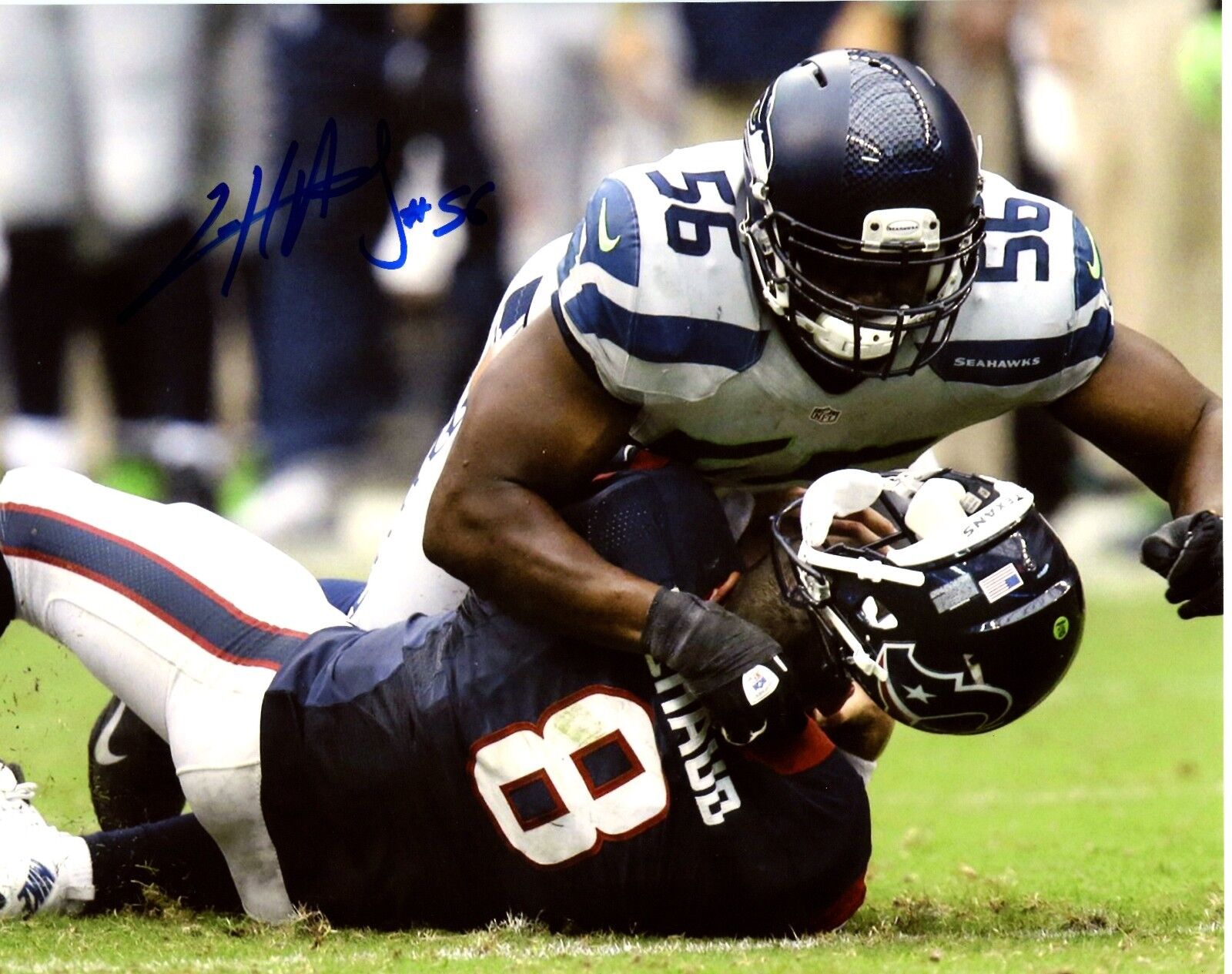 Cliff Avril 8x10 Photo Poster painting #7 Autographed Signed AUTO Seahawks SB XLVIII Champion