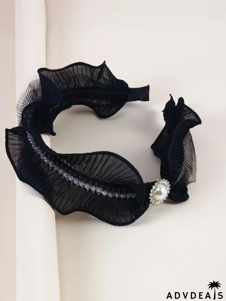 Faux Pearl Decor Headband