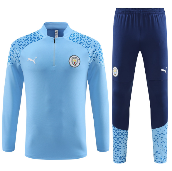 2023/2024 Manchester City Half-Pull Training Suit Jersey Football