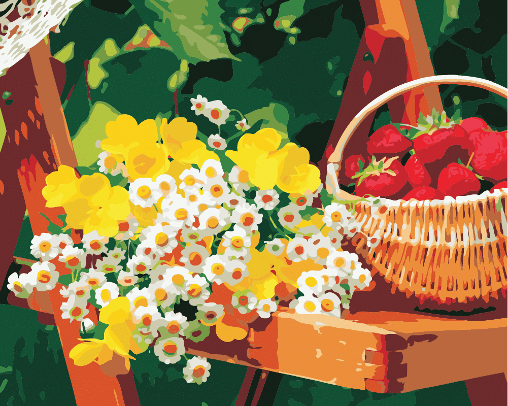 

Flowers & Fruits – Paint By Numbers - 40*50CM, 501 Original