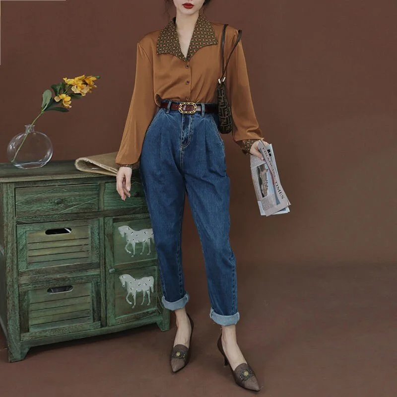 Fashion Women Chiffon Blouse Long Sleeve Solid Korean Shirt Office Lady Slim Blusas Spring Autumn Elegant Blouses High Quality
