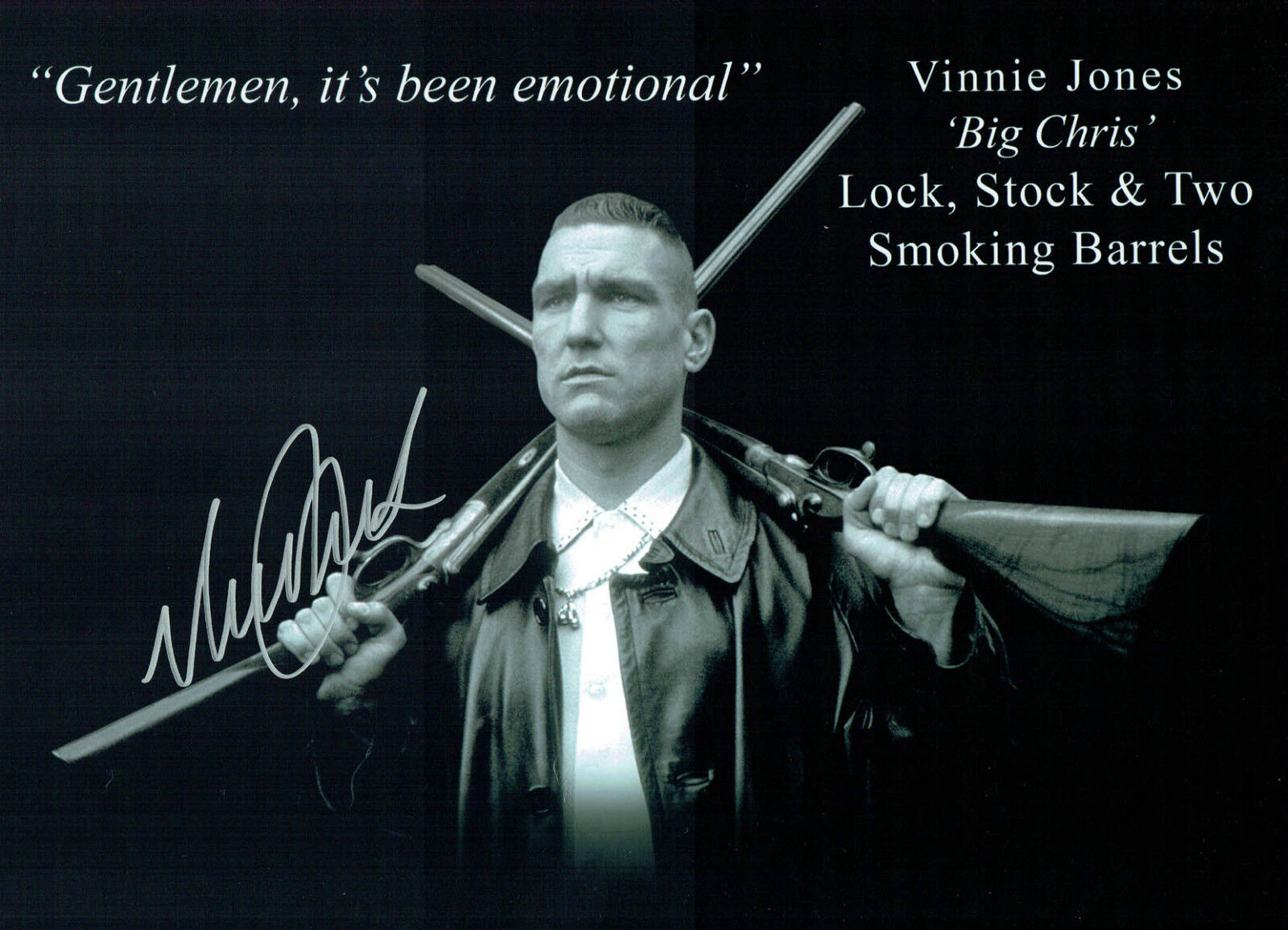 Vinnie JONES SIGNED Autograph Lock Stock and Two Smoking Barrels Photo Poster painting AFTAL COA