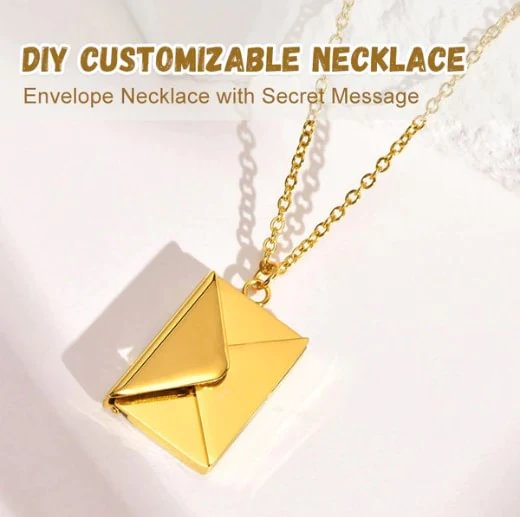 DIY Envelope Necklace with Secret Message