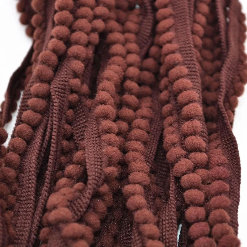 5 Yards Pom Pom Trim Ball 11 mm MINI Pearl Pompom Fringe Ribbon Sewing Lace Kintted Fabric Handmade Craft Accessories