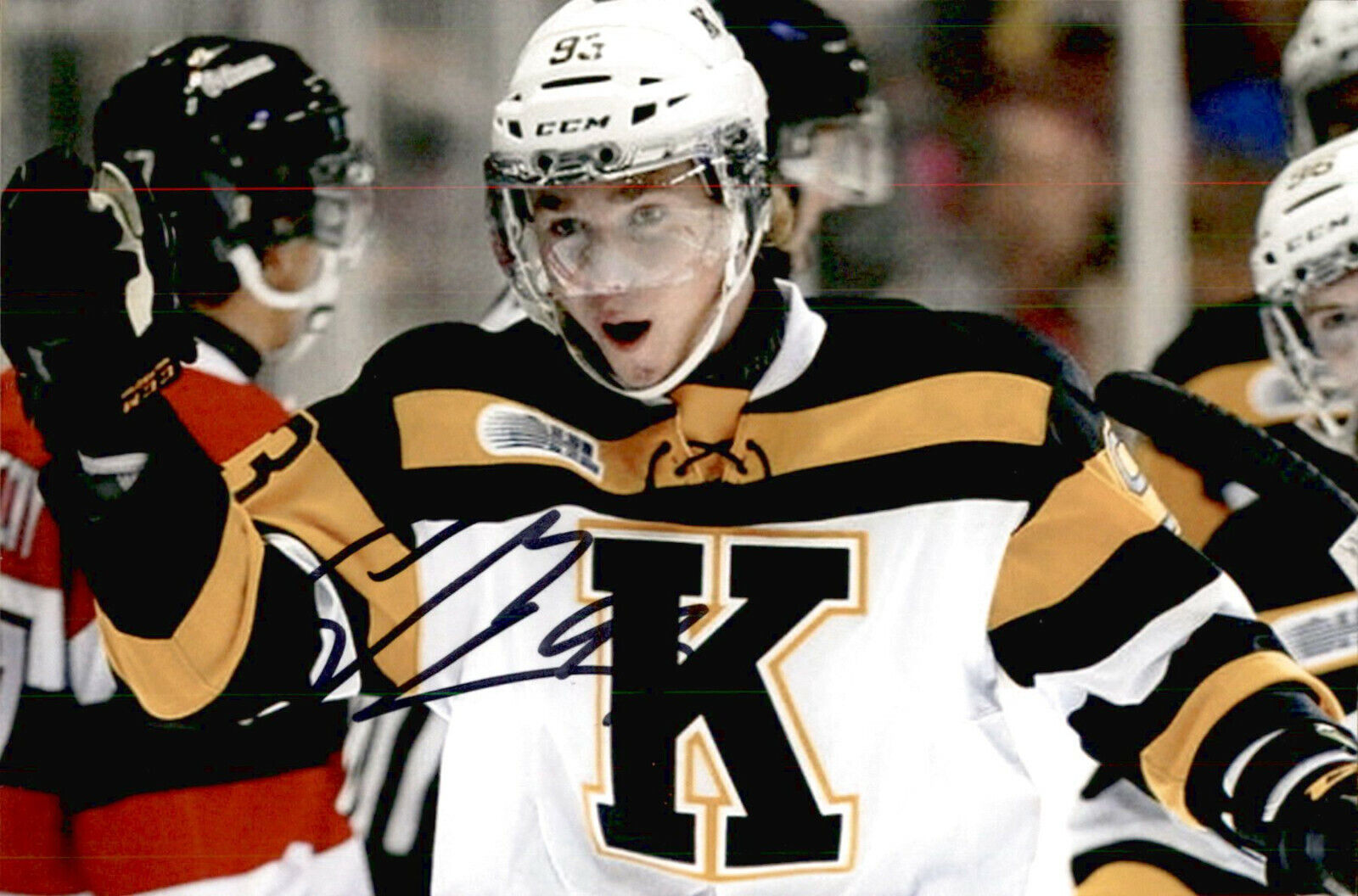 Sam Bennett SIGNED autographed 4x6 Photo Poster painting KINGSTON FRONTENACS / CALGARY FLAMES