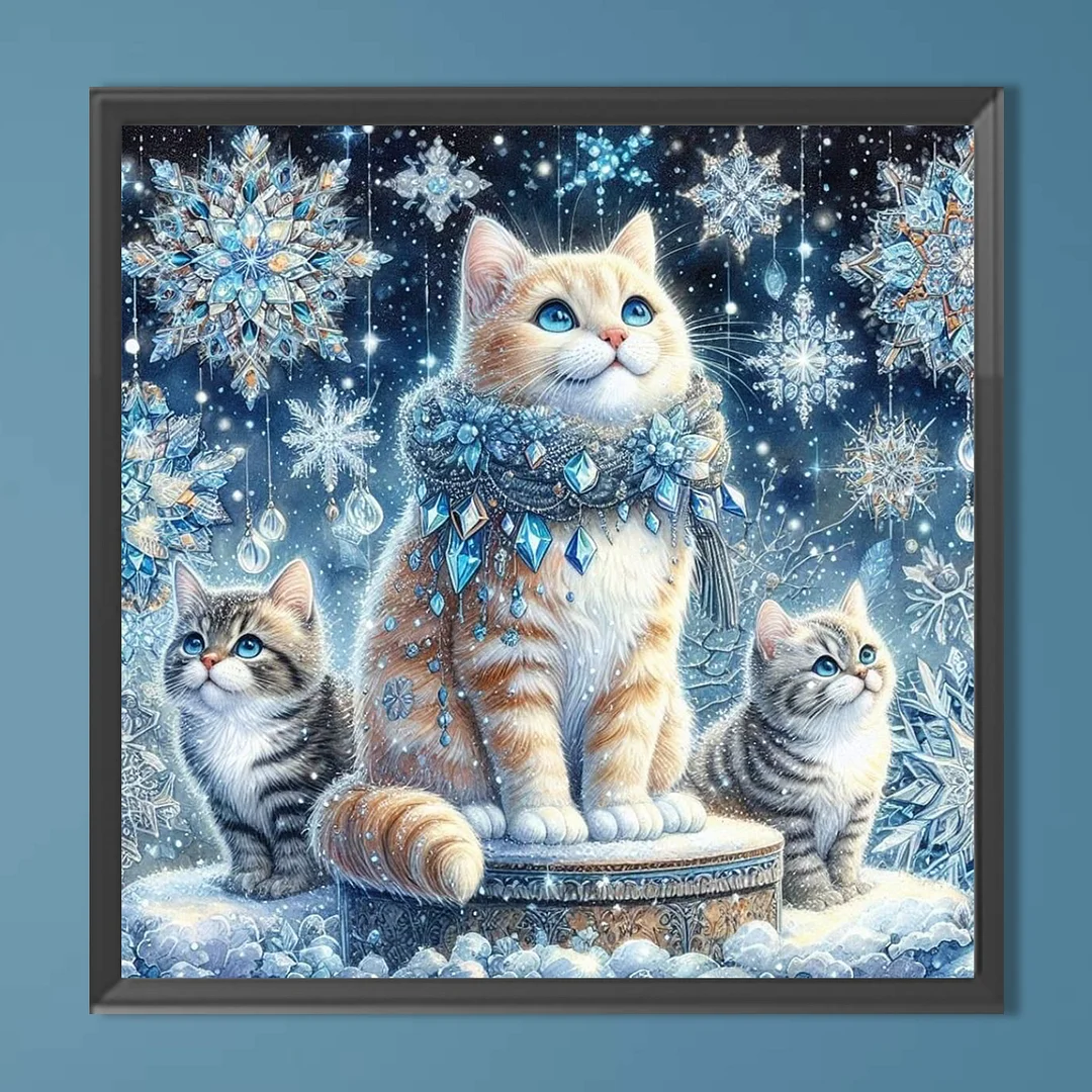 Diamond Painting - Full Round Drill - Cat(Canvas|Canvas|40*40cm)