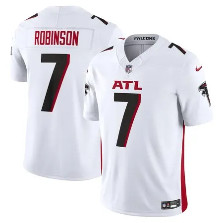 Youth Atlanta Falcons #7 Bijan Robinson  White Vapor F.U.S.E. Limited Jersey