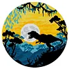Dinosaur - 11CT Stamped Cross Stitch - 40*40cm/15.75*15.75in tapestrymarket