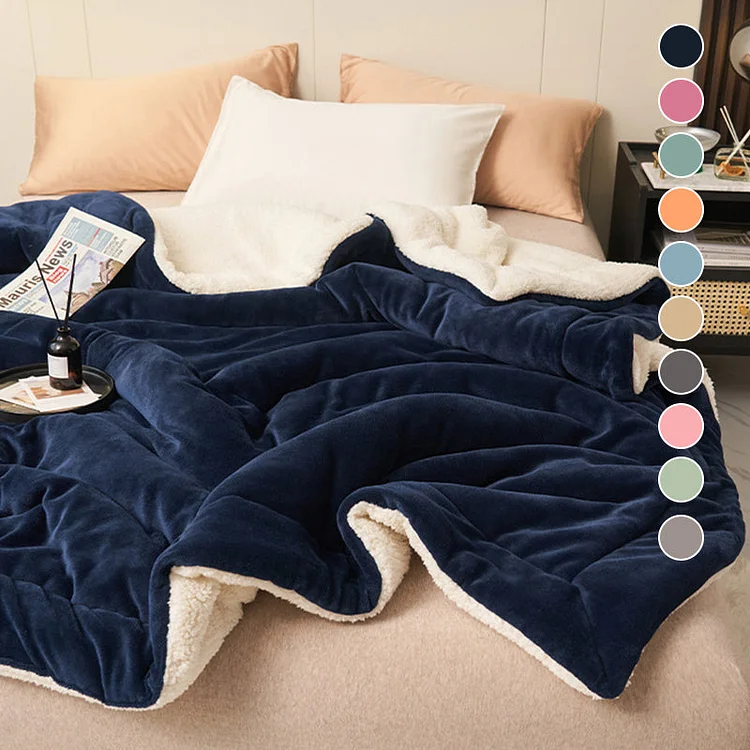 [🔥Winter Gift🔥] Double Layer Thickened Lamb Plush Blanket✨✨
