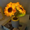 Shimmering Sunflower Lamp Rechargeable Sunflowers Flower Lamp Sunflower Night Light for Mom Wife Friends Girlfriend Teacher Grandma