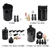 Universal Car Baffled Collection Tank 2/3 Port Breather Separator Tank Fuel Tack