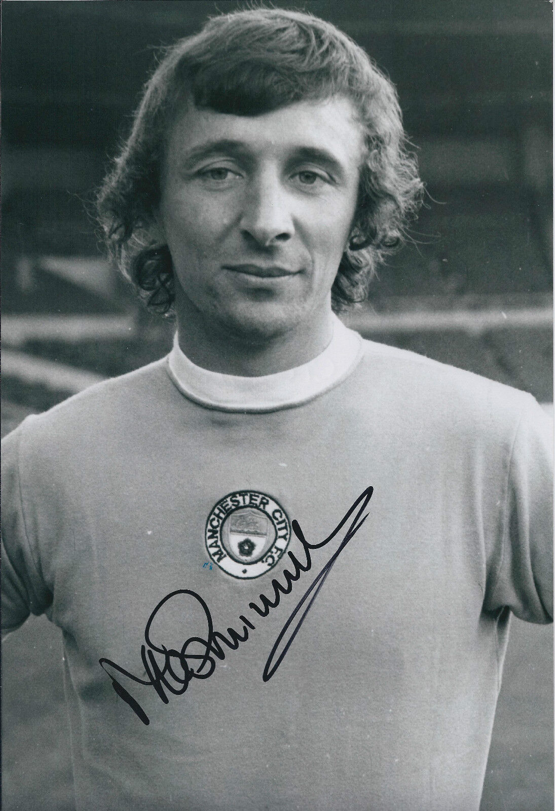 Mike SUMMERBEE SIGNED COA Autograph 12x8 Photo Poster painting AFTAL Man City Preston England