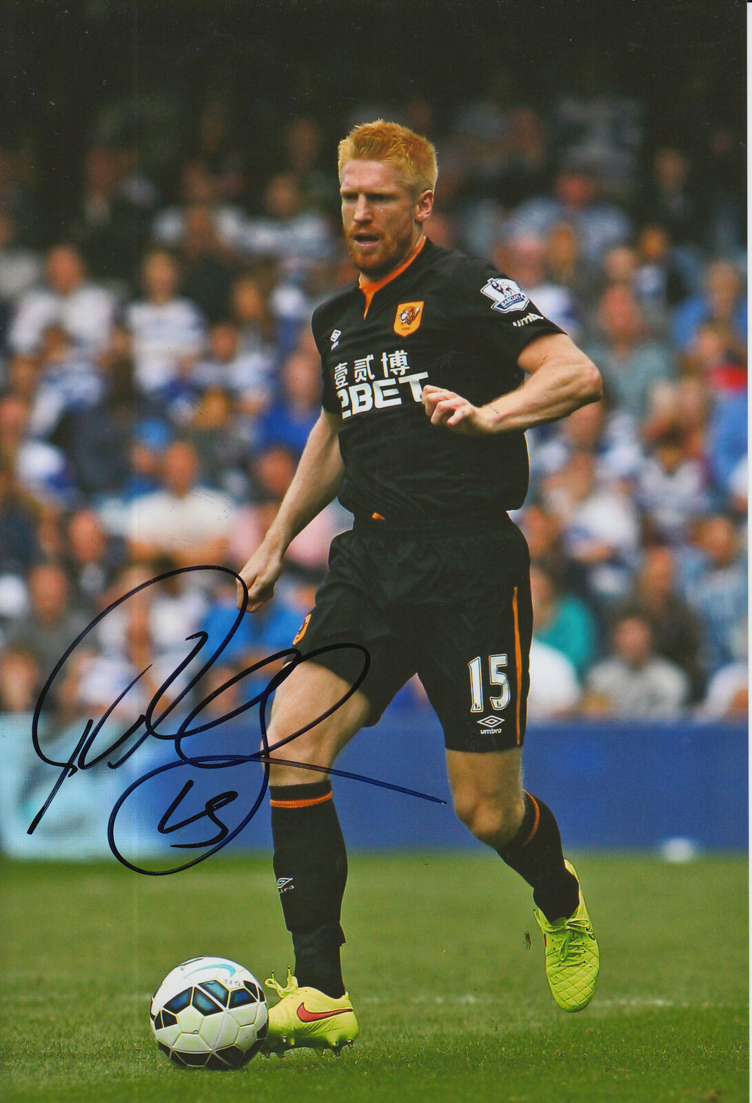 HULL CITY HAND SIGNED PAUL MCSHANE 12X8 Photo Poster painting.