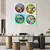 4pcs Diamond Painting -DIY Round Drill Birds Dragonflies