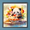 Diamond Painting -DIY Round Drill AI Curious Panda(40x40cm)