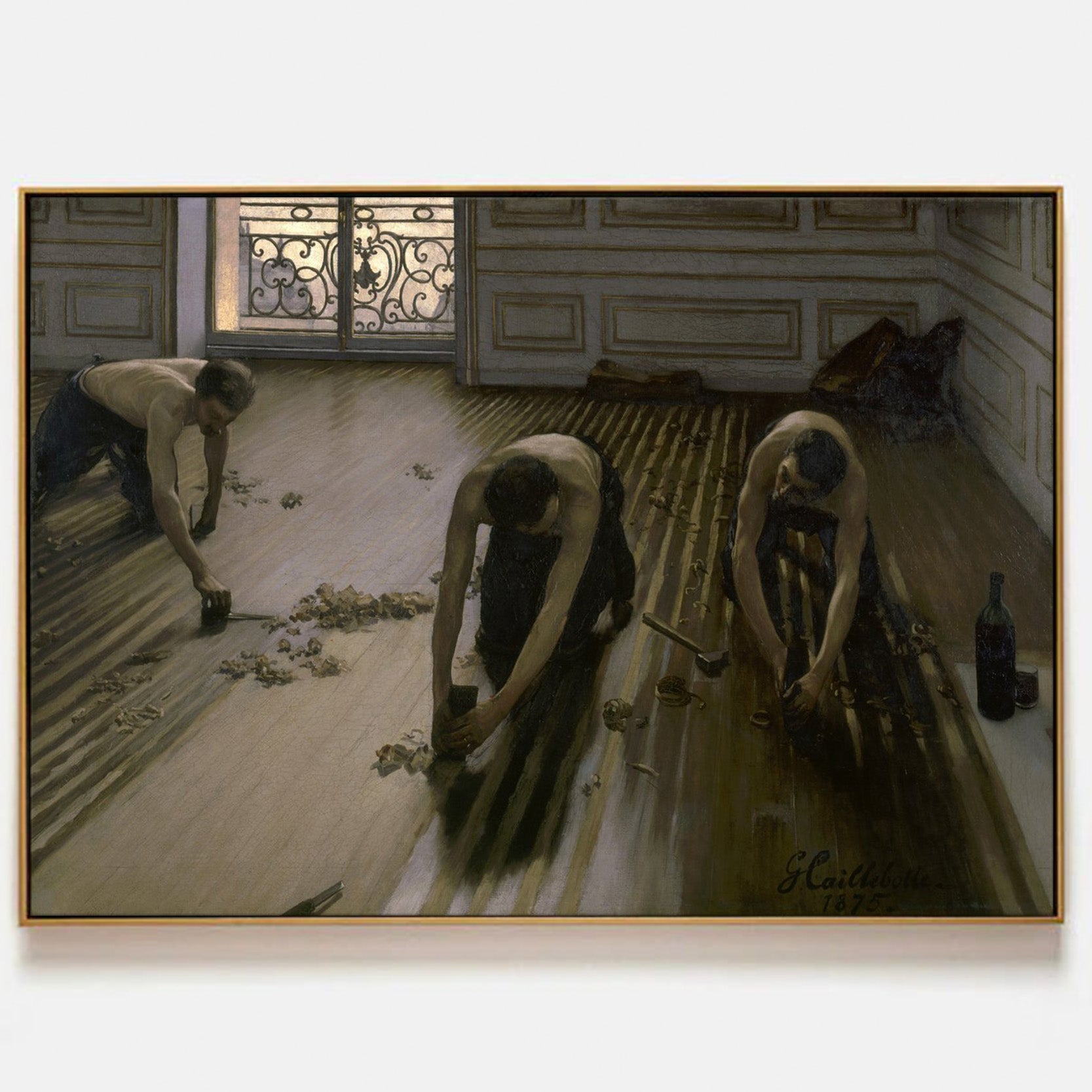 Arabelart The Floor Scrapers by Gustave Caillebotte - Famous Art Reproduction