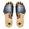Acupressure slippers with natural pebbles
