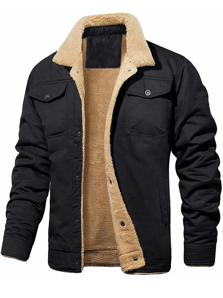 Fall and Winter New Men's Jackets Padded Cotton Workwear Jacket