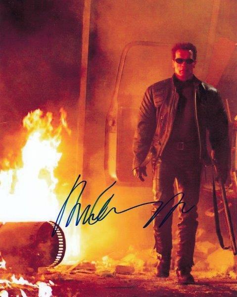 REPRINT - ARNOLD SCHWARZENEGGER Terminator Signed 8 x 10 Photo Poster painting Poster