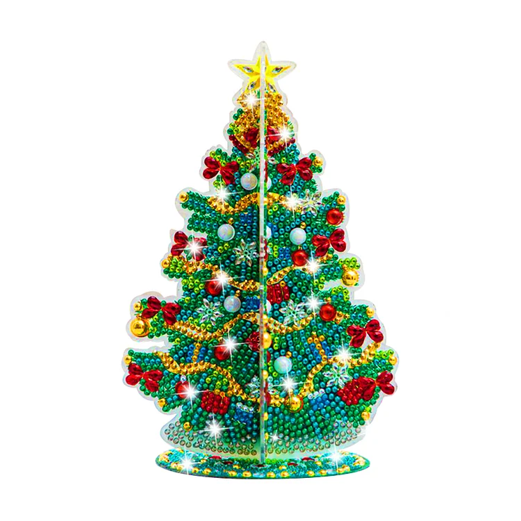 Christmas Tree Diamonds Painting Ornament DIY Special-shaped Drill Art Crafts