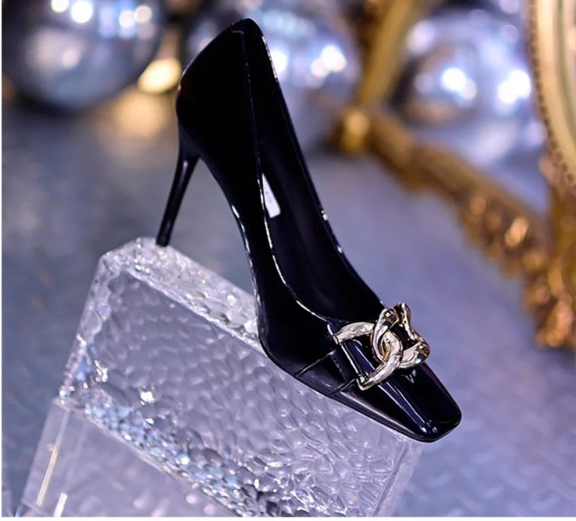 2021 Brand Women White Green Heels Pumps Scarpins Luxury Office Ladies Designer Prom Stiletto 8cm High Heels Dress Party Shoes