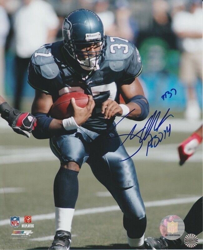 Shaun Alexander Seattle Seahawks Autographed Signed 8x10 Photo Poster painting CFS