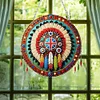 (US Only)Acrylic 2D Flat Indian Shield DIY Hanging Diamond Art Kits Wall Door Decoration