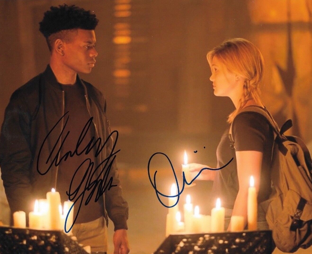 * AUBREY JOSEPH & OLIVIA HOLT * signed autographed 8x10 Photo Poster painting *CLOAK & DAGGER* 3