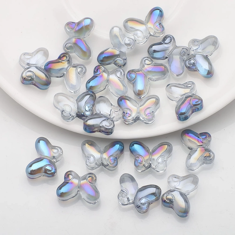 20 PCS/Package 10x14mm Glass Butterfly Beads