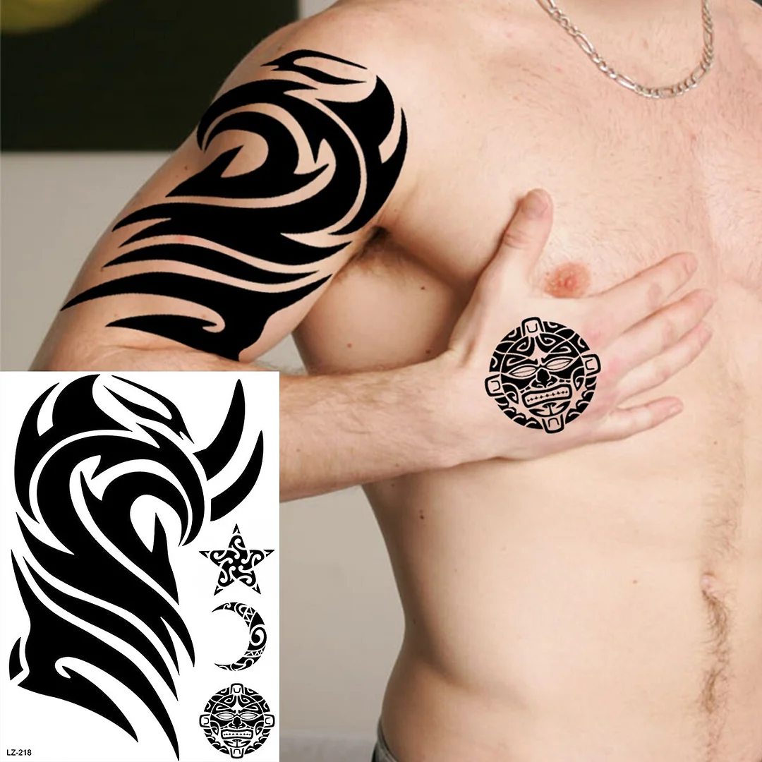 Black Lotus Pendant Sexy Waist Temporary Tattoos For Women Adult Underboob Butterfly Fake Tattoo Sticker 3D Tatoo Paper