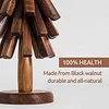 Black walnut placemat, wood stove trivet, tree design placemat, table decoration foldable placemat, heat resistant placemat
