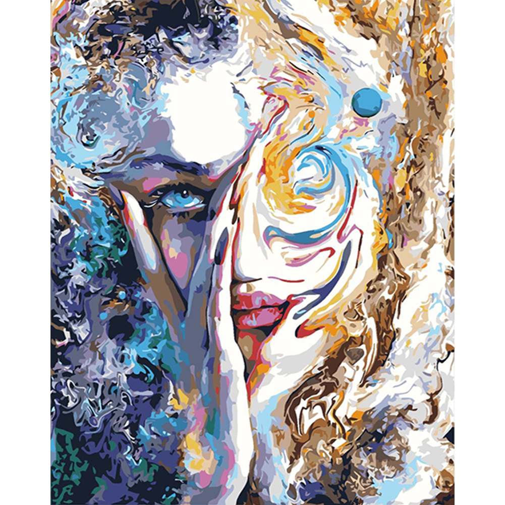 Abstract Art-Paint by Numbers-16"x20"/40x50cm