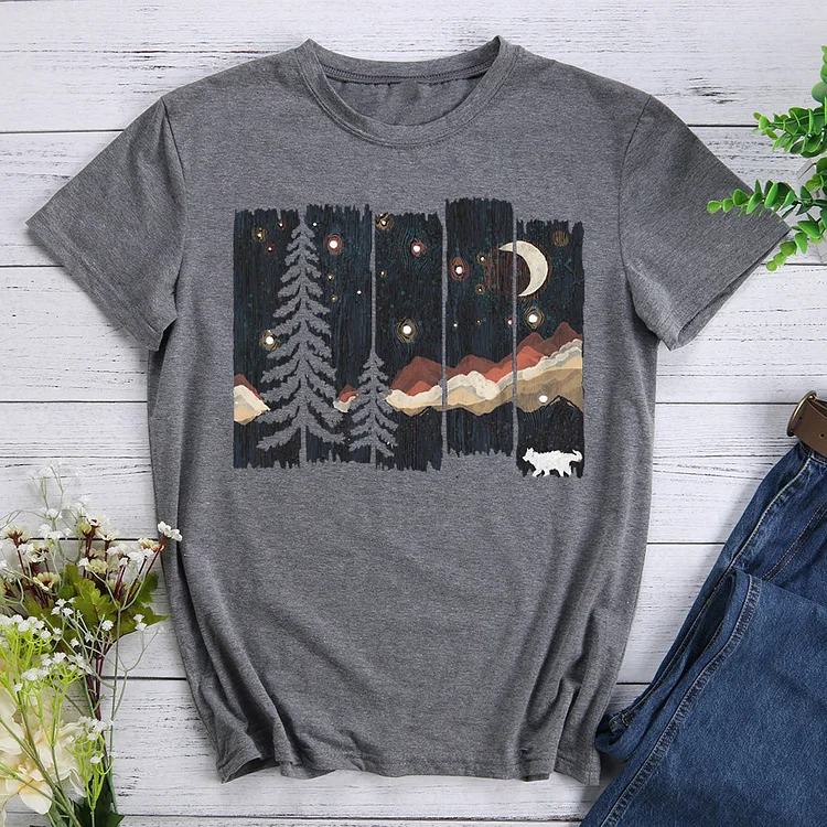 Starry Night in the Mountains T-Shirt-06411