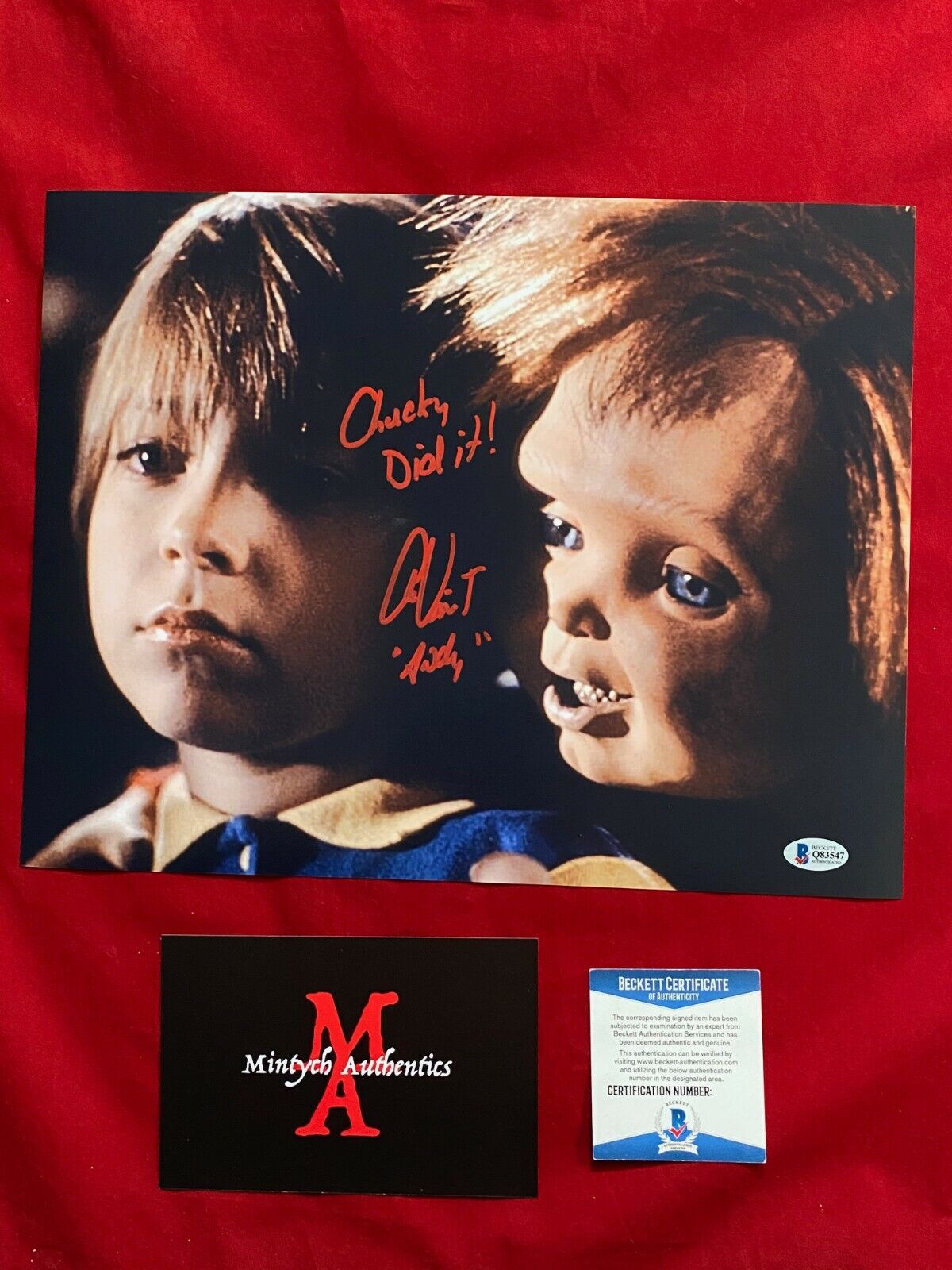 ALEX VINCENT AUTOGRAPHED SIGNED 11x14 Photo Poster painting! CHILD'S PLAY! ANDY! BECKETT COA!