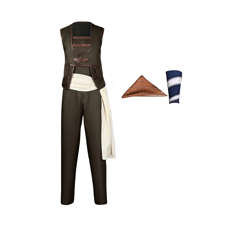 One Piece Usopp Brown Set Outfits Cosplay Costume Halloween Carnival Suit