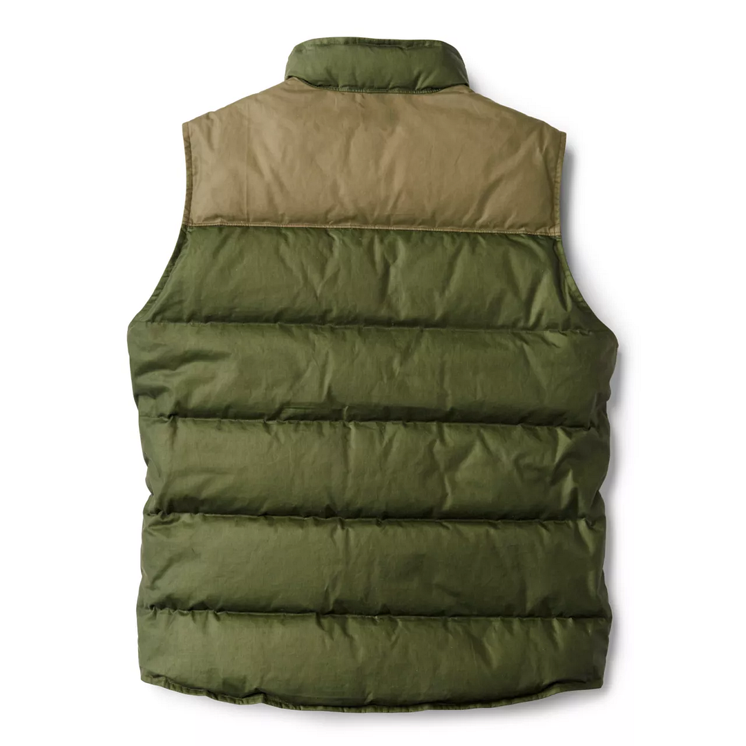 Men's Vintage Quilted Down Puffer Stand Collar Vest-inspireuse