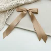 10PCS Silky Satin 2 Layers Bowknot Ribbon Hair Clip