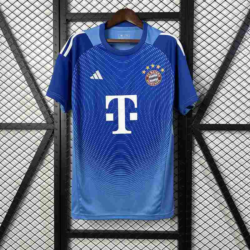 25/26 Bayern Munich Blue Goalkeeper Soccer Jersey
