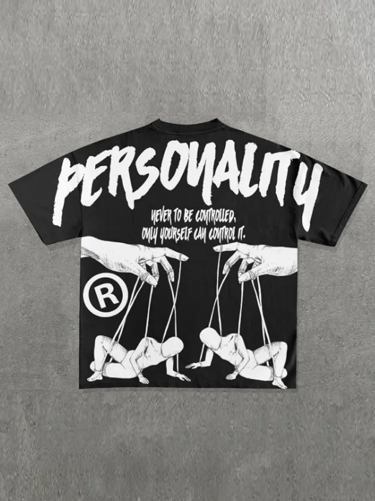 Personality Print Short Sleeve T-shirt
