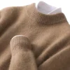 Thickened half turtleneck pullover casual sweater