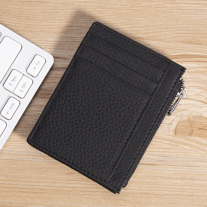 Mature Men Leather Holder Credit Card Document Bag