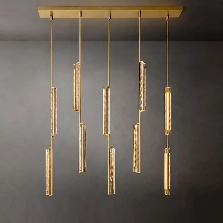 Aerie Crystal Linear Chandelier 54&Prime; Vjlight