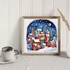 Diamond Painting -DIY Round Drill Snow Town(40x40cm)