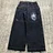 Gamistine fall outfits Y2K Jeans Harajuku Retro Elephant Graphic Baggy Jeans Blue Pants Women New Punk Rock Hip Hop Gothic Wide Leg Trousers Streetwear