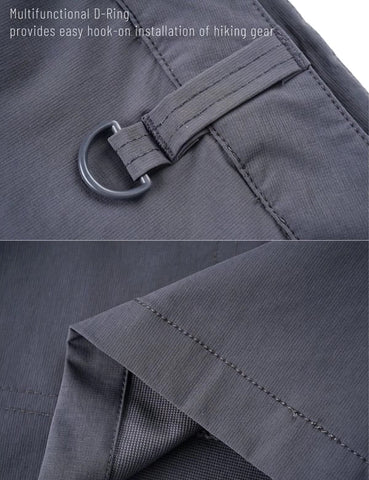 Men's Hiking Shorts 5 Pockets Water-Resistant Ripstop Quick Dry Outdoor Shorts