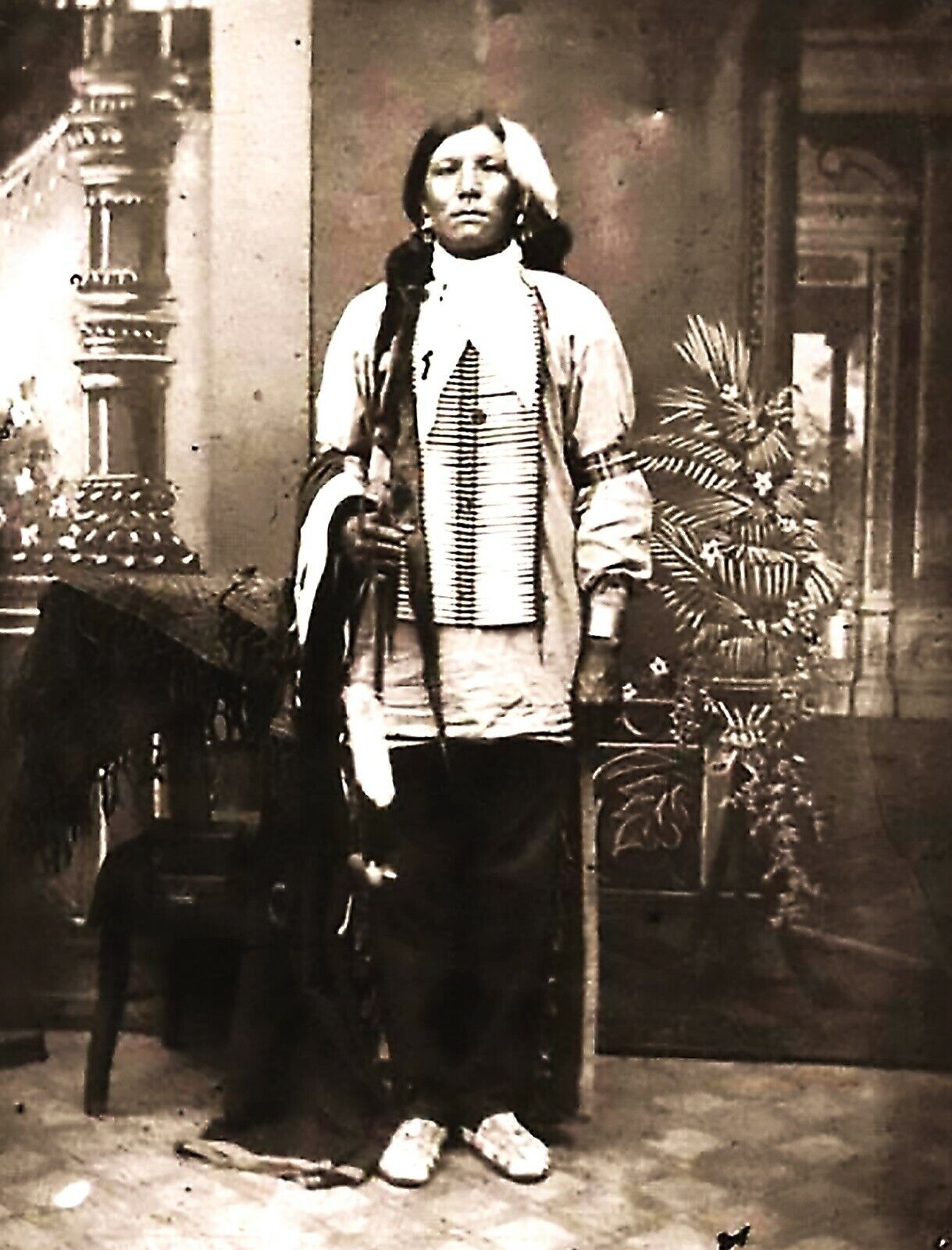 1877 CRAZY HORSE LAKOTA WAR LEADER 8.5X11 Photo Poster painting PICTURE NATIVE AMERICAN INDIAN